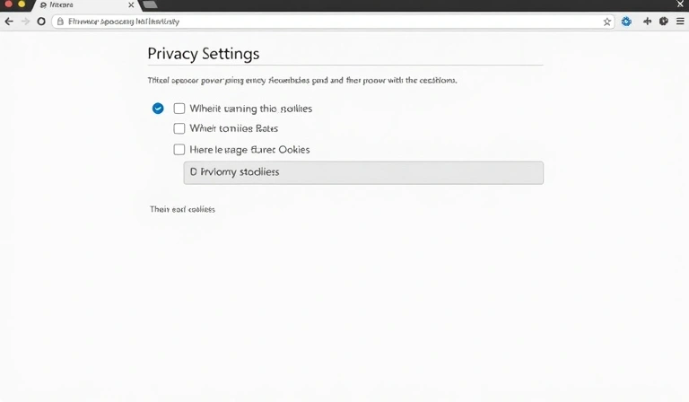 Screenshot of a web browser's cookie settings page, showing options to manage and block cookies